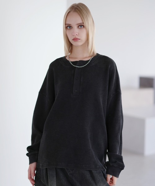 「ROCHEM」 長袖Tシャツ S ネイビー メンズ_画像4