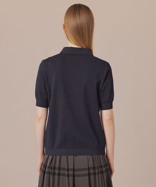 「MACKINTOSH LONDON」 半袖ポロシャツ 38 ネイビー レディース_画像7
