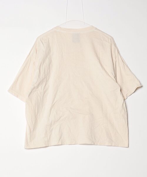 「PARROTT CANVAS」 半袖Tシャツ - ベージュ レディース_画像2