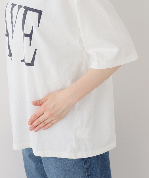 FRAMeWORK ラフィー天竺ネームロゴT FRAMeWORK（フレームワーク） tシャツ 半袖 「WEB限定 / 追加