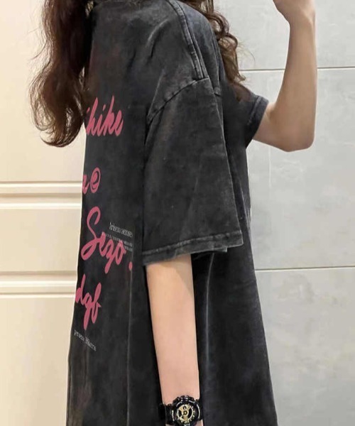 「Achic」 半袖Tシャツ M ブラック レディース_画像2