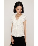 ブラウス シャツ CUT LACE FRILL...の詳細画像4