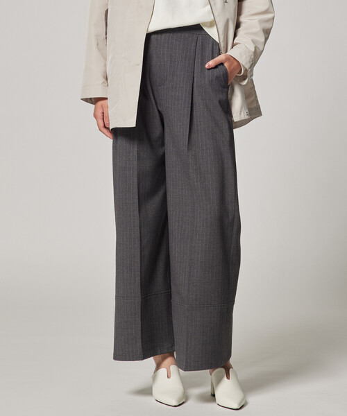 「COMME CA ISM」 スラックス MEDIUM ネイビー レディース_画像4