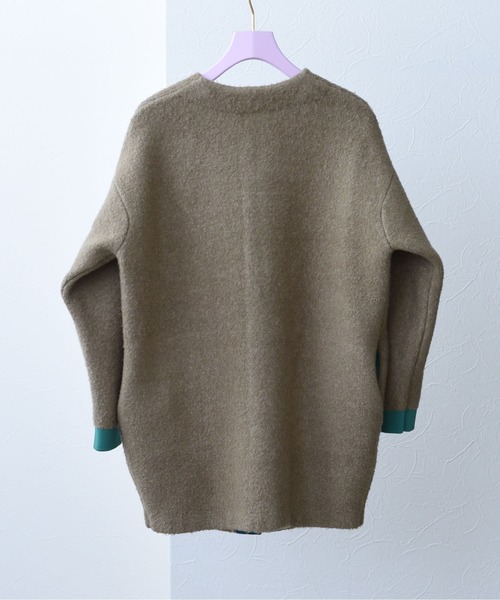 カーディガン 接結ミドル丈ニットコーディガン :59579190:ZOZOTOWN
