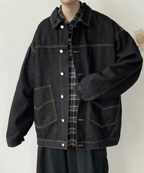 新品同様YANUKオーバーサイズ ジーンジャケットGジャンデニムジャケット YANUK デニムジャケット gジャン 「YANUK」デニム ジーン ジャケット