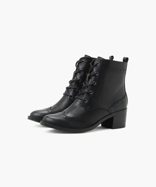 agnes b. アニエスベー レースアップブーツ 本革　ブラック 美品 agnes b.アニエスベー レースアップブーツ ブラック 本革