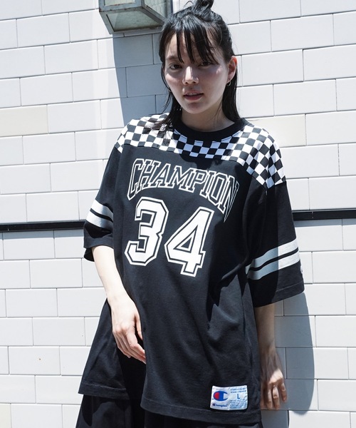 Champion（チャンピオン） tシャツ 「CHAMPION/チャンピオン」ラバー
