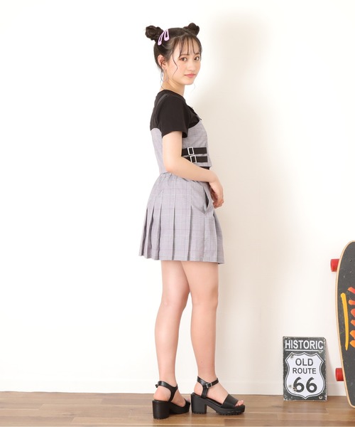 PINKHUNT スカート ピンクハント cクロスデザイン プリーツ