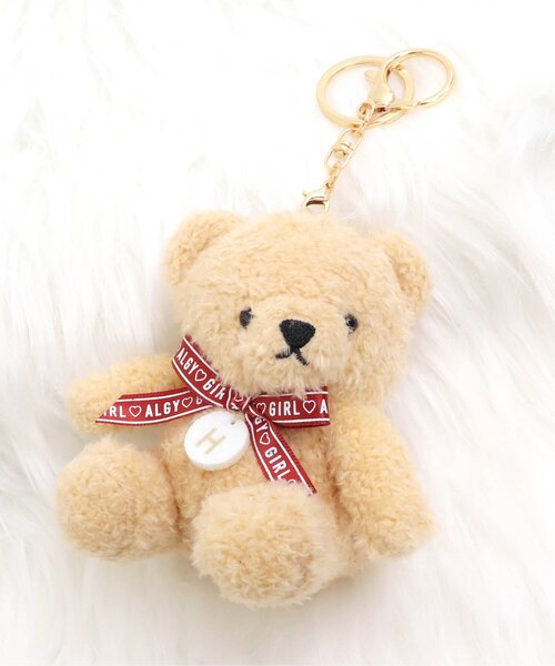 イニシャル☆クマキーホルダー　チャーム algy キーホルダー イニシャルチャーム クマH : ZOZOTOWN Yahoo
