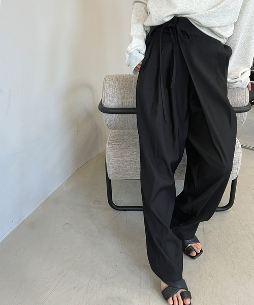 chuclla（チュクラ） ワイドパンツ パンツ 2タック ハイウエスト