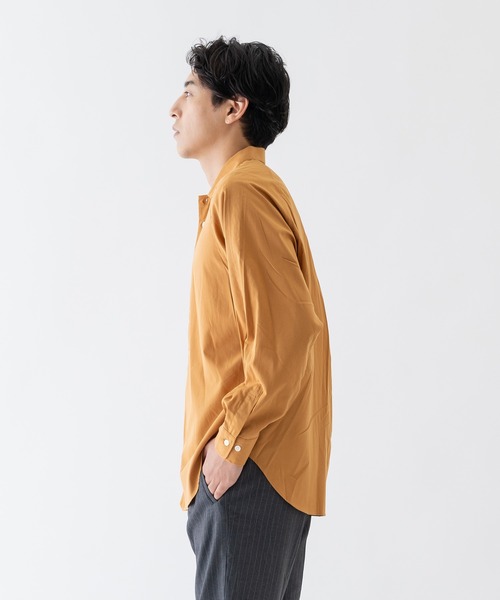 BRICK＆SONS シャツ ブラウス メンズ コットンレーヨン リラックス