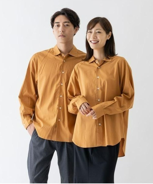 BRICK＆SONS シャツ ブラウス メンズ コットンレーヨン リラックス