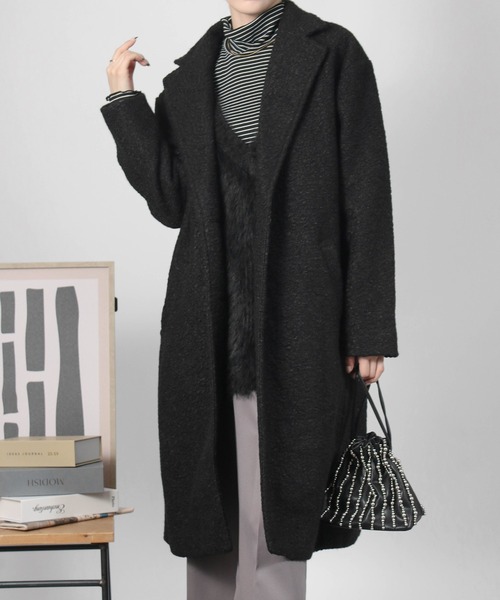 Social GIRL（ソーシャルガール） コート チェスターコート シープ調