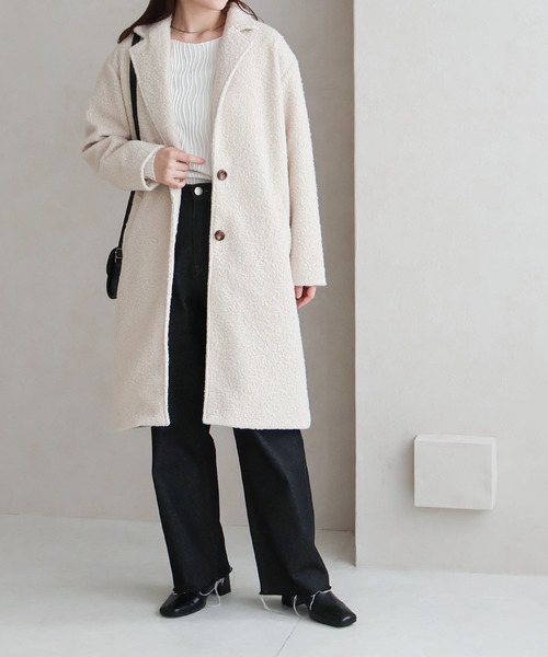 Social GIRL（ソーシャルガール） コート チェスターコート シープ調