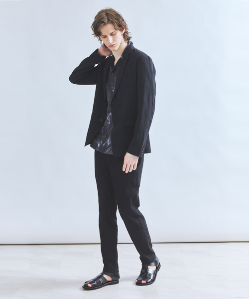 5351 POUR LES HOMMES パンツ 「セットアップ対応」コットンワッシャー