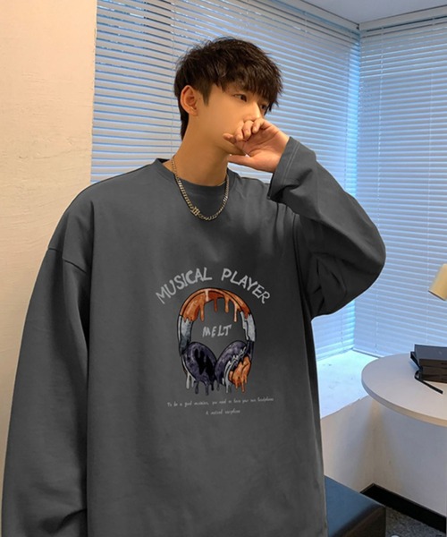 MGV（エムジーヴィー） tシャツ ストリートフロントデザインロングT