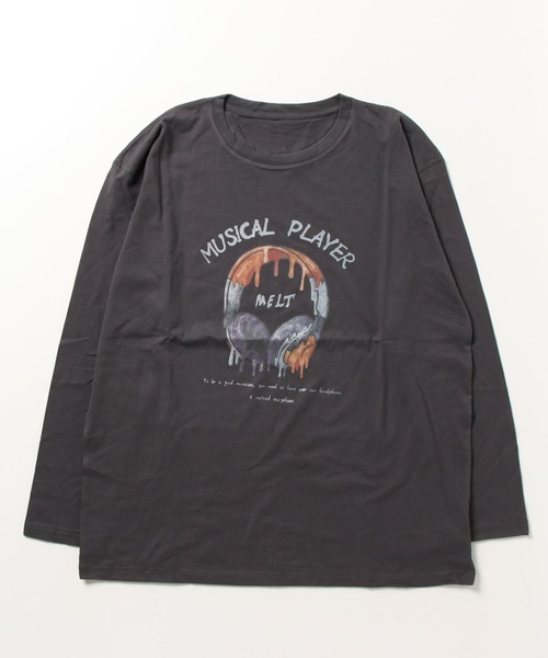 MGV（エムジーヴィー） tシャツ ストリートフロントデザインロングT