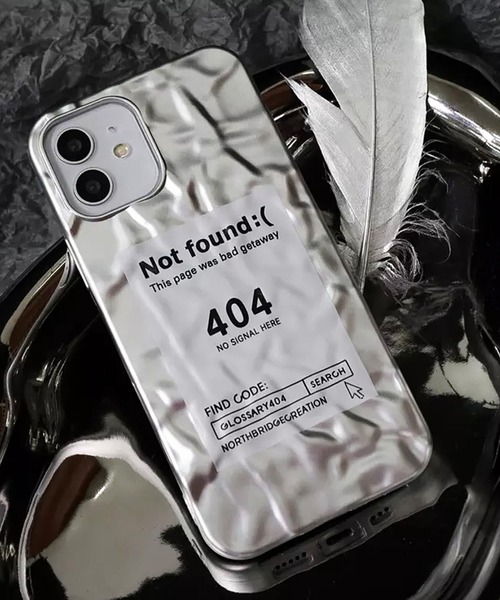 プラダ　スマホケース　シルバー PRADA*Iphone13用 ロゴ入シルバークリスタルアイフォンケース