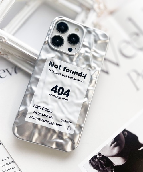 NOLITA LABORATORY スマホケース 「 / ノリータ 」シルバー ラベル