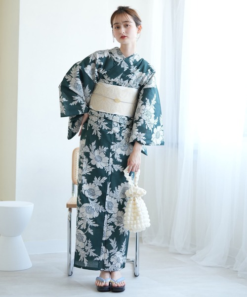 utatane 浴衣 ひとりで着れる！かんたん二部式浴衣セット 国内染色