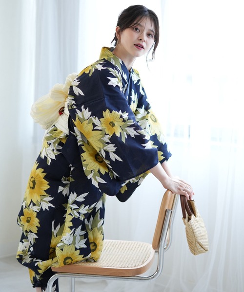 utatane 浴衣 ひとりで着れる！かんたん二部式浴衣セット 国内
