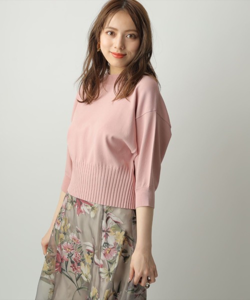 Mystrada 「Mystrada」 半袖ニット 38 ライトブルー レディース