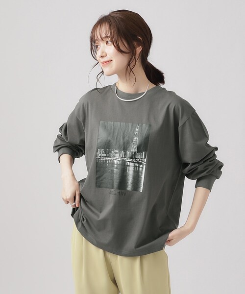 Tシャツ・カットソー LORES Workshop S/S Tee SA033 SHOO・LA・RUE tシャツ プリントロングスリーブTシャツ