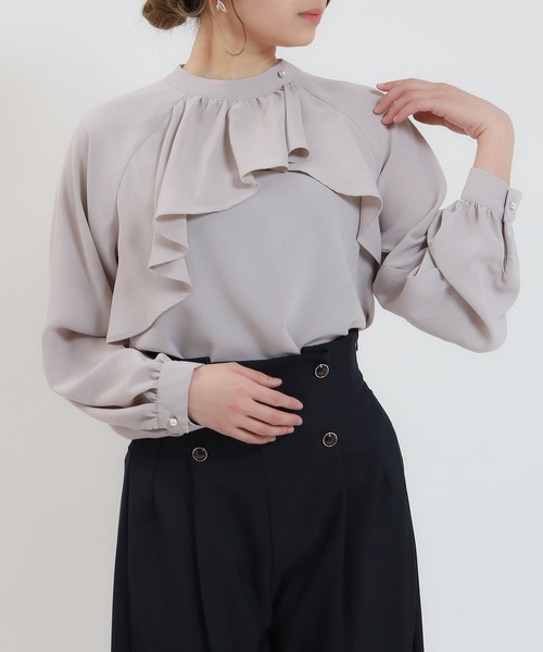 ブラウス シャツ アシメラッフルブラウス レディース TRUDEA ブラウス シャツ アシメラッフルブラウス レディース