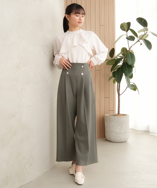 ブラウス シャツ アシメラッフルブラウス レディース TRUDEA ブラウス シャツ アシメラッフルブラウス レディース