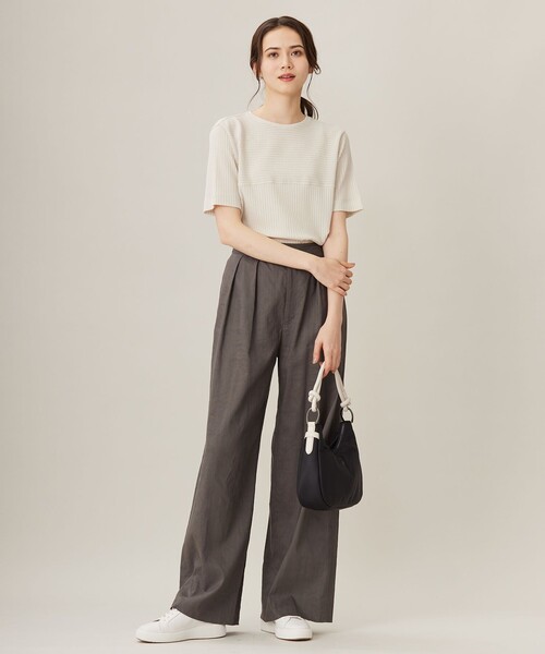 tシャツ 「アンサンブル対応・洗える」ハンディ トップス レディース 自由区 tシャツ 「アンサンブル対応・洗える」ハンディ トップス