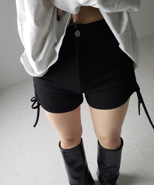 レフレム ガーター付きショートパンツ レフレム ボンテージガーターベルト付きショーツ ガーター