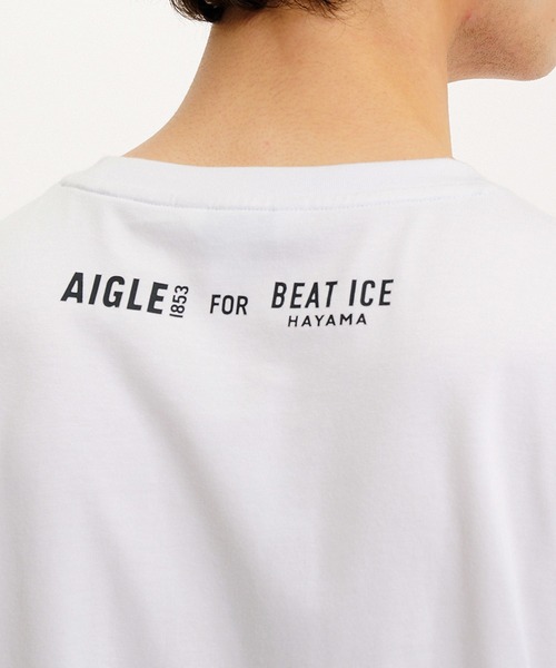 tシャツ 「AIGLE for BEAT ICE」チャリティ オーガニックコットン グラフィック 半袖Ｔシャツ レディース メンズ AIGLE tシャツ 「AIGLE for BEAT ICE」チャリティ オーガニック