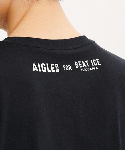 tシャツ 「AIGLE for BEAT ICE」チャリティ オーガニックコットン グラフィック 半袖Ｔシャツ レディース メンズ AIGLE tシャツ 「AIGLE for BEAT ICE」チャリティ オーガニック