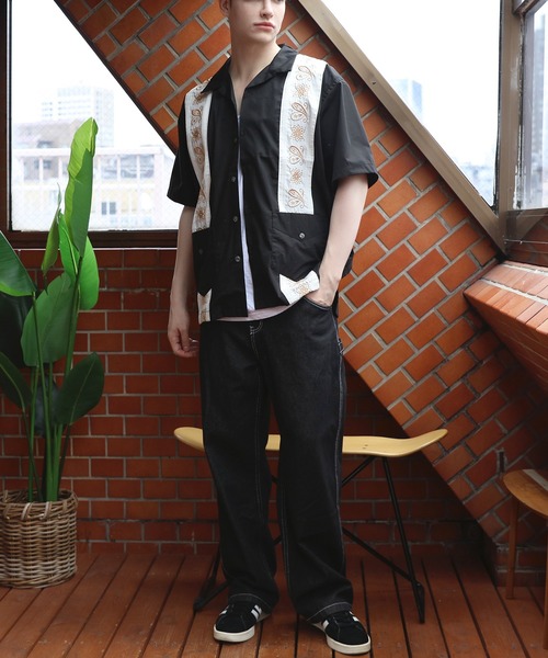 HOUSTON シャツ キューバシャツ(BANDANA) メンズ レディース