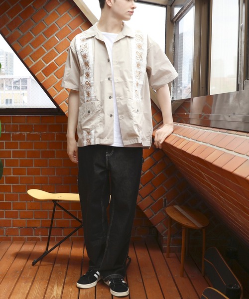 HOUSTON シャツ キューバシャツ(BANDANA) メンズ レディース