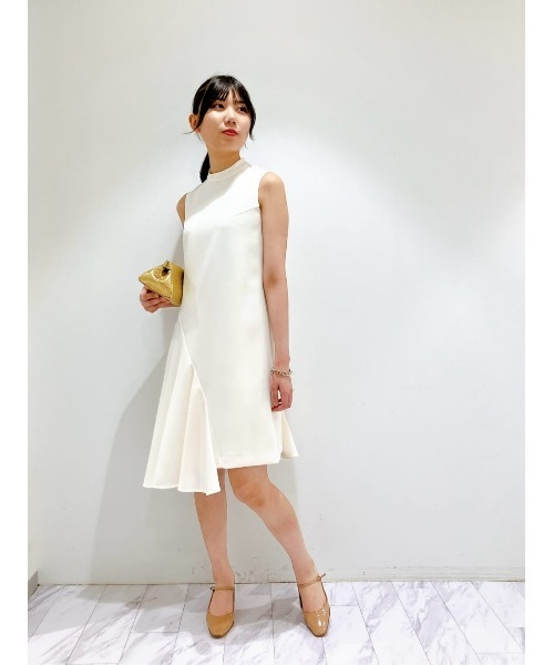LOULOU WILLOUGHBY ワンピース 「LOULOU WILLOUGHBY」アシメドレープ 