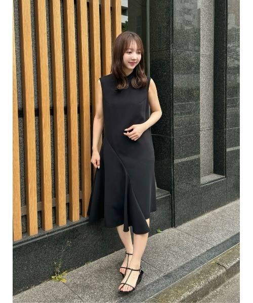 LOULOU WILLOUGHBY ワンピース 「LOULOU WILLOUGHBY」アシメドレープ 
