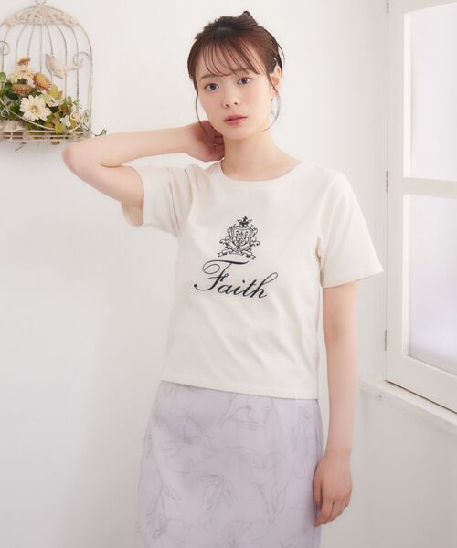 Emsexcite tシャツ アソートロゴ刺繍TEE レディース : ZOZOTOWN