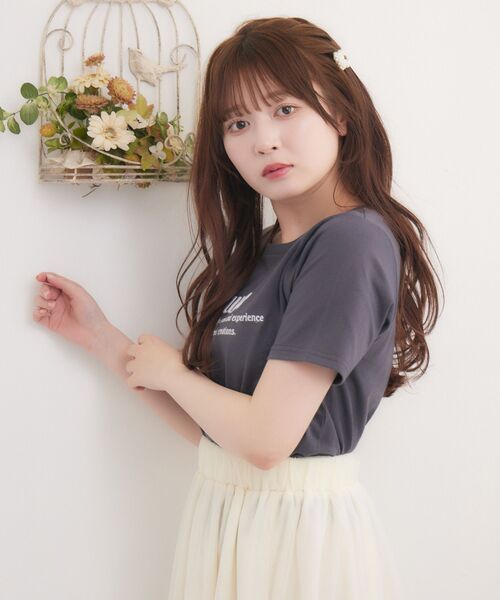 Emsexcite tシャツ アソートロゴ刺繍TEE レディース : ZOZOTOWN