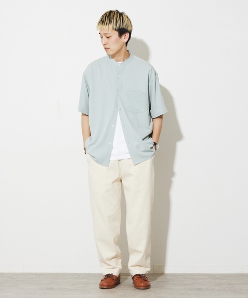 JOURNAL STANDARD 半袖シャツ ライトブルー JOURNAL STANDARD relume シャツ 「ZOZO限定」ジェシーツイル