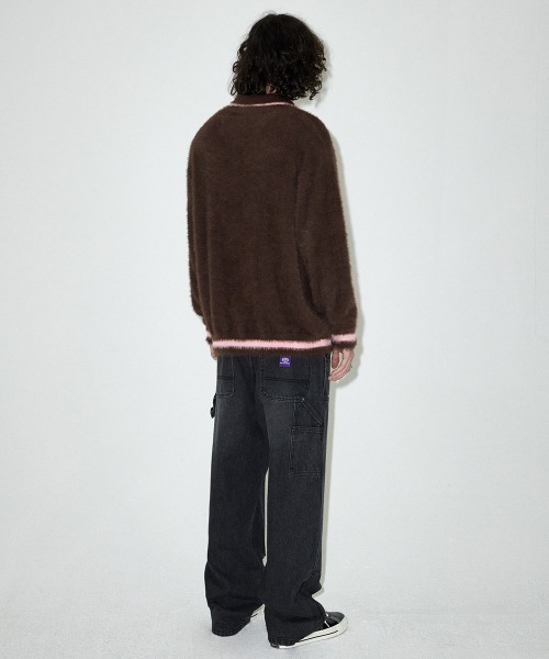 ニット セーター 「mahagrid/マハグリッド」 HAIRY COLLAR KNIT/ヘアリーカラー ニット レディース メンズ MAHAGRID ニット セーター 「mahagrid/マハグリッド」 HAIRY