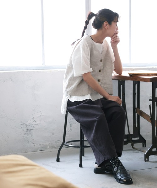 【廃盤色】【未使用新品】夏にちょい足すベストM【soulberry】 soulberry（ソウルベリー） ベスト ジレ 夏にちょい足すベスト