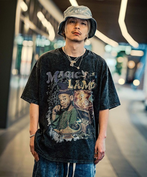 EXAMPLE（エグザンプル） tシャツ ”WORK OF FICTION” MAGIC LAMP S/S
