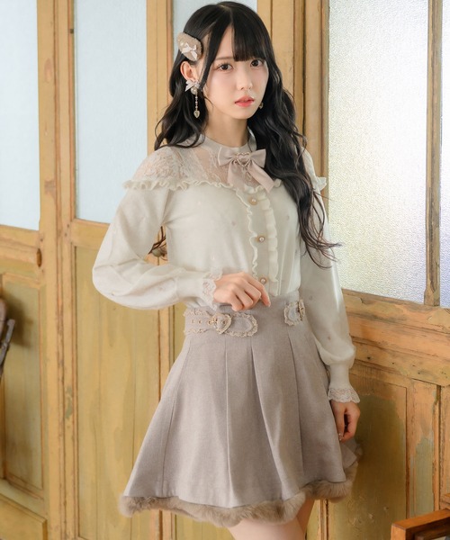 ROJITA ニット セーター ハートドットニットトップス レディース