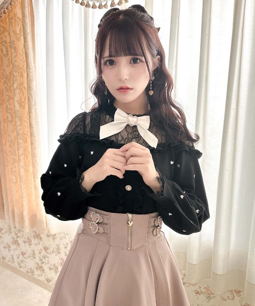 ROJITA ニット セーター ハートドットニットトップス レディース