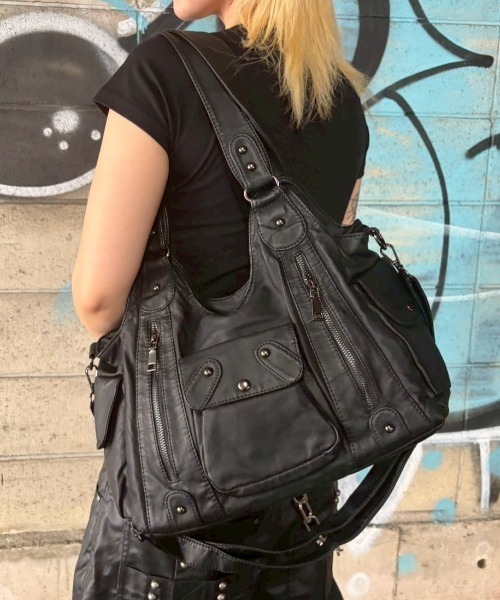 ショルダーバッグ 「nmtc+」2way coating pocket shoulder bag