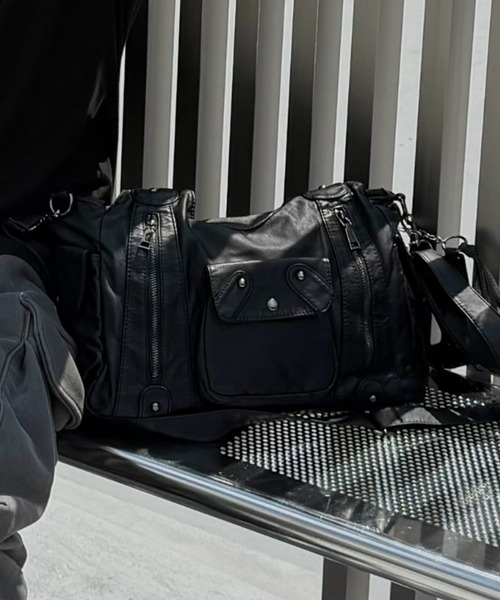 ショルダーバッグ 「nmtc+」2way coating pocket shoulder bag