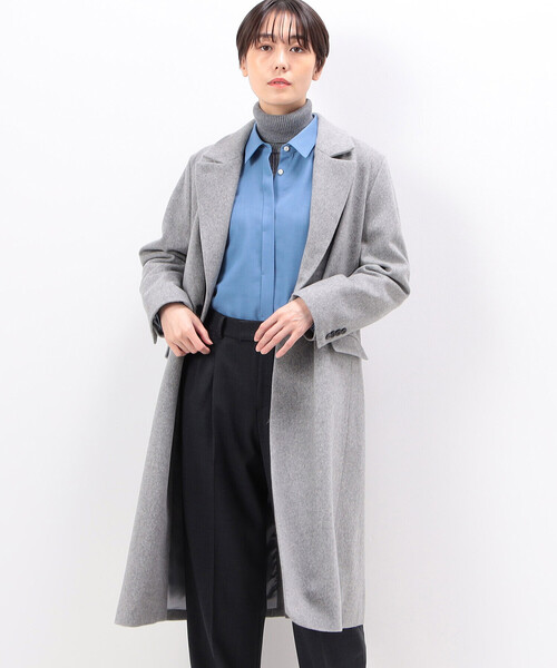 コムサ COMME CA グレー コート 15 秋冬 大きいサイズ COMME CA（コムサ） コート アウター ウールビーバー コート
