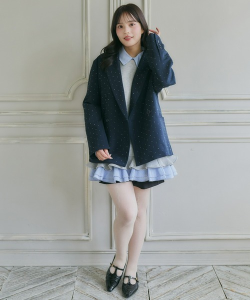 Olu.（オルドット） トレーナー スウェット フリルレイヤード
