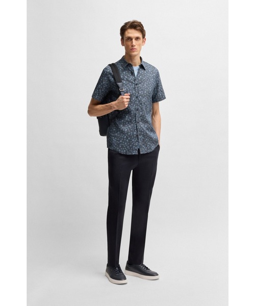 BOSS（HUGO BOSS） シャツ スリムフィットシャツ フローラルプリント